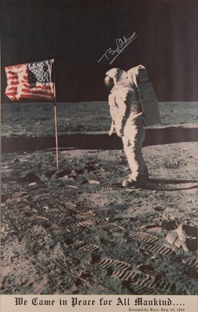 Lot #510 Buzz Aldrin Signed Poster (Ltd. Ed. #1034/1969) - 24.25˝ x 36.25˝ - Image 2