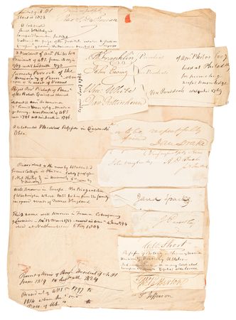 Lot #154 Benjamin Franklin Signature, with Colleagues from the American Philosophical Society - Image 2