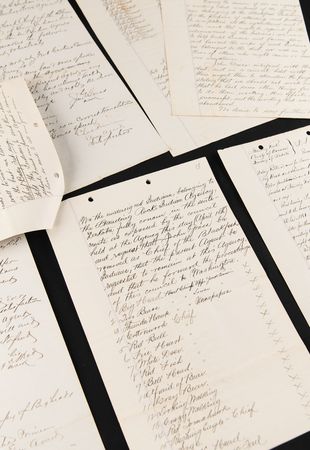 Lot #236 Sioux Indians Archive: Comprehensive Testimony Against Chief John Grass - 