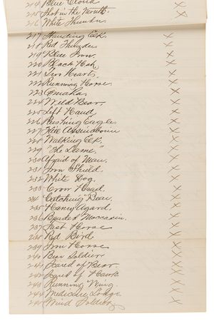 Lot #236 Sioux Indians Archive: Comprehensive Testimony Against Chief John Grass - 