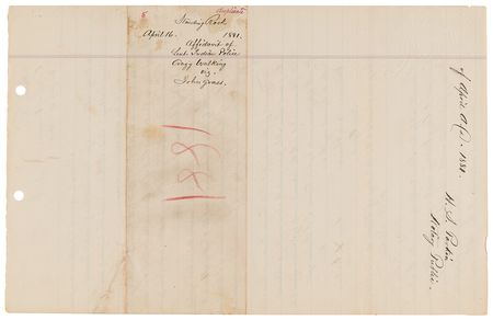 Lot #236 Sioux Indians Archive: Comprehensive Testimony Against Chief John Grass - 