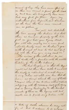 Lot #236 Sioux Indians Archive: Comprehensive Testimony Against Chief John Grass - 