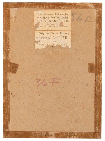 Lot #590 Sneezy production cel from Snow White and the Seven Dwarfs - Image 2