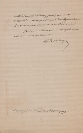 Lot #289 Ferdinand de Lesseps Autograph Letter Signed - Image 2