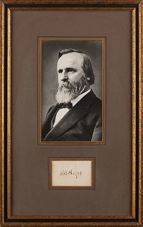Lot #78 Rutherford B. Hayes Signature - Image 1