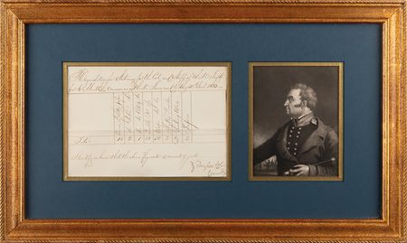 Lot #8 Zachary Taylor Document Signed - Dated to the Black Hawk War - Image 1