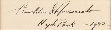 Lot #119 Franklin D. Roosevelt Signature as President - Image 2