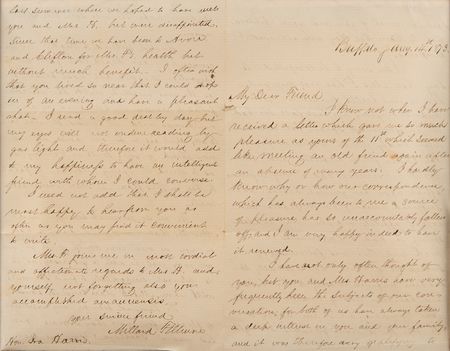 Lot #64 Millard Fillmore Autograph Letter Signed - Image 2
