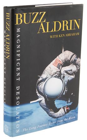 Lot #512 Buzz Aldrin Signed Book - Magnificent Desolation - Image 3
