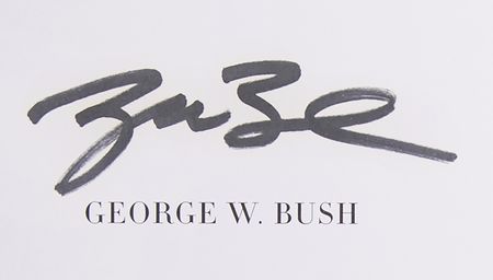 Lot #42 George W. Bush Signed Book - Portraits of Courage - Image 2