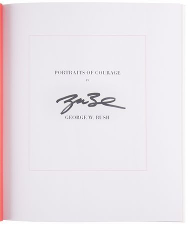 Lot #42 George W. Bush Signed Book - Portraits of Courage - Image 4