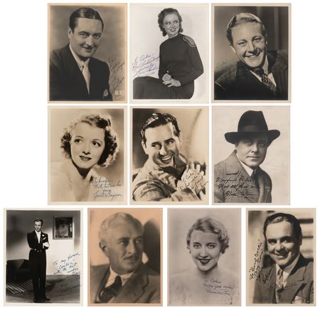 Lot #868 Actors and Actresses (19) Signed Vintage Photographs - Image 2