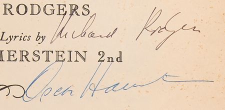 Lot #716 Richard Rodgers and Oscar Hammerstein Signed Sheet Music Booklet for 'The King and I' - From the Collection of Alan Jay Lerner - Image 2