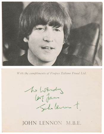 Lot #668 Beatles: John Lennon Signed Photograph,