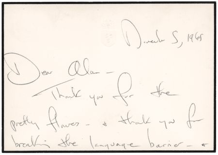 Lot #90 Jacqueline Kennedy Autograph Letter Signed to Camelot Lyricist Alan Jay Lerner - Image 2