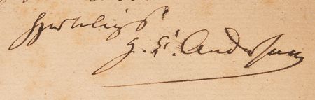 Lot #606 Hans Christian Andersen Signed Sheet Music Booklet for 'Ole Lukøje' - Image 2