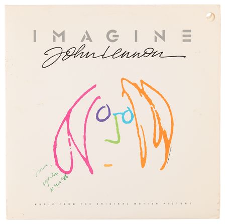 Lot #744 Beatles: Yoko Ono Signed Soundtrack Album - Imagine: John Lennon - Image 1