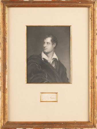 Lot #627 Lord Byron Signature - Image 1