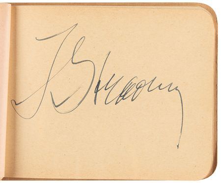 Lot #693 Classical Music Autograph Album with Igor Stravinsky and Jascha Heifetz - Image 5