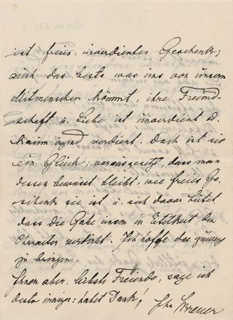 Lot #255 Josef Breuer Autograph Letter Signed - Image 3