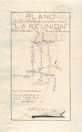 Lot #262 Porfirio Diaz Document Signed, Granting Rights to a Gold and Silver Mine - Image 4