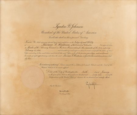 Lot #88 Lyndon B. Johnson Document Signed as President - Image 2