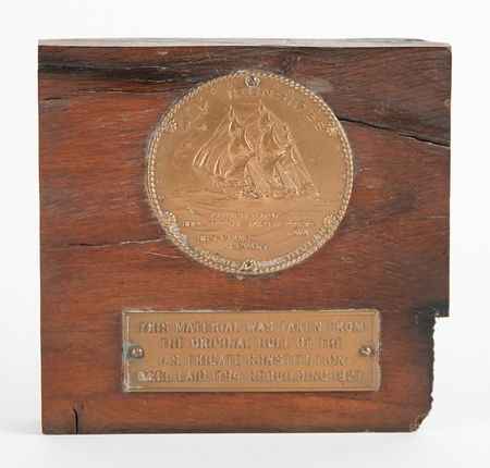 Lot #472 USS Constitution 1927 Restoration Hull Wood - Image 1