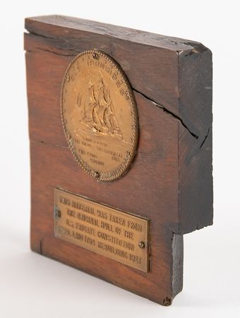 Lot #472 USS Constitution 1927 Restoration Hull Wood - Image 3