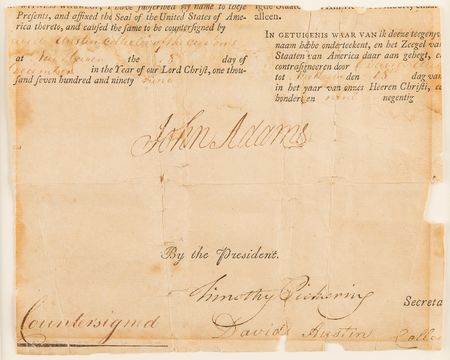 Lot #3 John Adams Signature as President (1799) - Image 3
