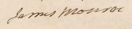 Lot #102 James Monroe Document Signed as President - Image 2