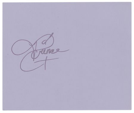 Lot #679 Prince Signature - Signed in Purple Ink on His 27th Birthday - Image 1