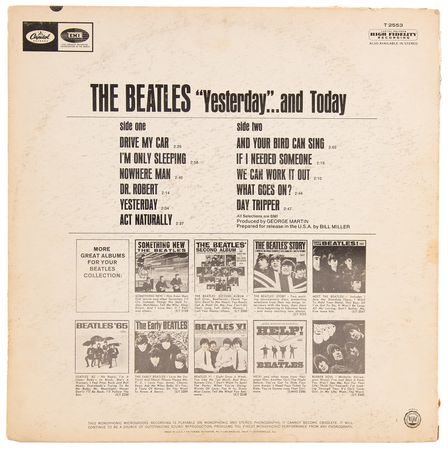 Lot #729 Beatles 'Third State' Butcher Cover Album - Yesterday and Today - Plus (4) Other Beatles Albums - Image 3