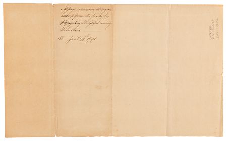 Lot #156 John Hancock Letter Signed in Support of 