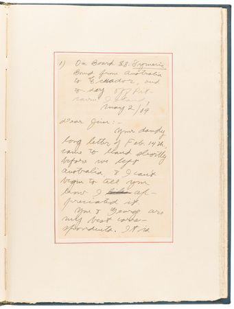 Lot #614 Jack London Autograph Letter Signed on the Economics of Authorship, Counting His Words: 