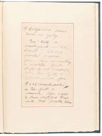 Lot #614 Jack London Autograph Letter Signed on the Economics of Authorship, Counting His Words: 