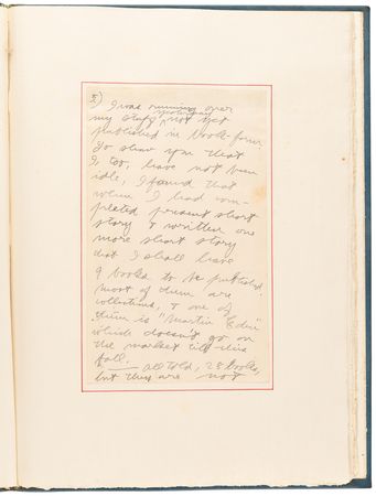 Lot #614 Jack London Autograph Letter Signed on the Economics of Authorship, Counting His Words: 