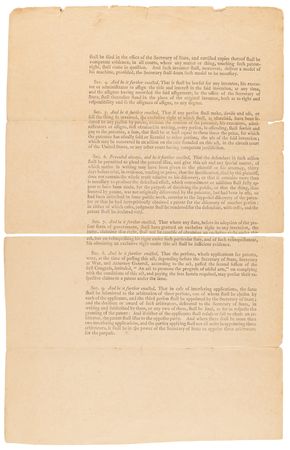 Lot #4 Thomas Jefferson Document Signed as Secretary of State - Act of Congress to Promote the Progress of Useful Arts (Patent Act of 1793) - Image 6