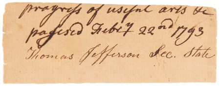 Lot #4 Thomas Jefferson Document Signed as Secretary of State - Act of Congress to Promote the Progress of Useful Arts (Patent Act of 1793) - Image 7
