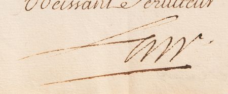 Lot #213 John Law Letter Signed, Expressing Confidence Amidst the Downfall of His Financial System: 