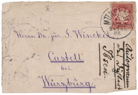 Lot #611 Henrik Ibsen Autograph Note Signed on Calling Card - Image 3