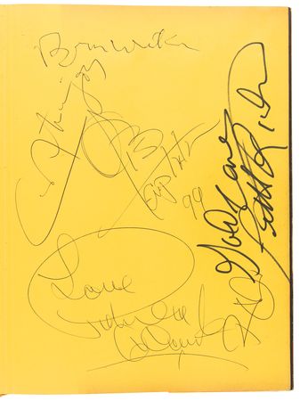 Lot #682 Rock and Roll Legends Multi-Signed (100+) Book, with John Lennon, Paul McCartney, Frank Sinatra, Michael Jackson, Eric Clapton, Robert Plant, Mick Jagger, Simon and Garfunkel, and Many More - Image 3