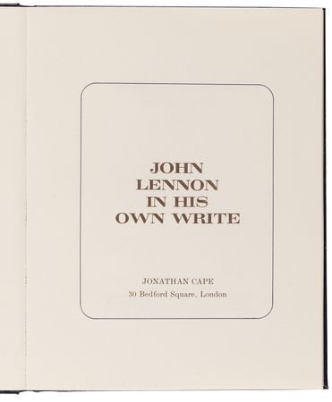 Lot #665 Beatles: John Lennon Signed Book - In His Own Write - Image 5