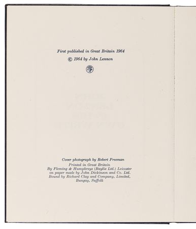 Lot #665 Beatles: John Lennon Signed Book - In His Own Write - Image 6