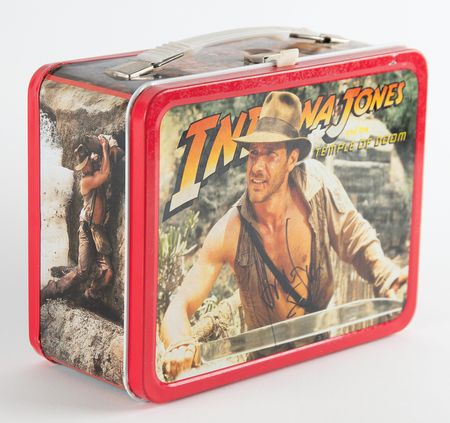Lot #914 Harrison Ford Signed Lunch Box - Indiana Jones and the Temple of Doom - Image 3