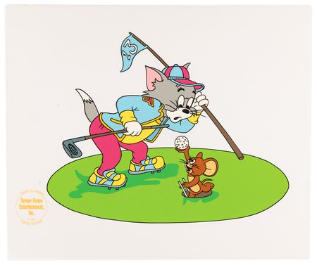 Lot #593 Turner Home Entertainment (4) color model cels for limited edition Tom and Jerry and Droopy cels - Image 3