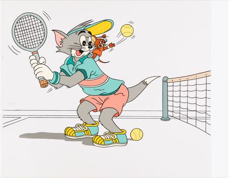 Lot #593 Turner Home Entertainment (4) color model cels for limited edition Tom and Jerry and Droopy cels - Image 4