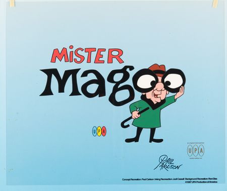 Lot #572 Mister Magoo color model cel signed by Paul Carlson - Image 3