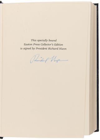 Lot #106 Richard Nixon Signed Book - RN: The Memoirs of Richard Nixon (Collector's Edition) - Image 2