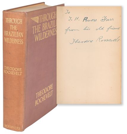 Lot #18 Theodore Roosevelt Signed Book - Through the Brazilian Wilderness (First Edition) - Image 1