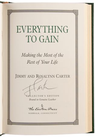 Lot #44 Jimmy Carter (7) Signed Collector's Edition Books from Easton Press - Image 6